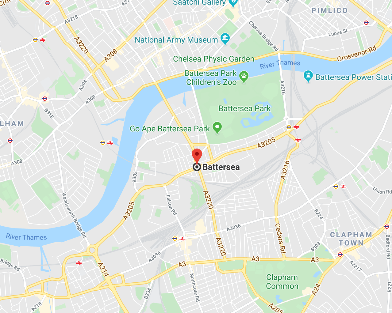 Battersea SW11 London Map