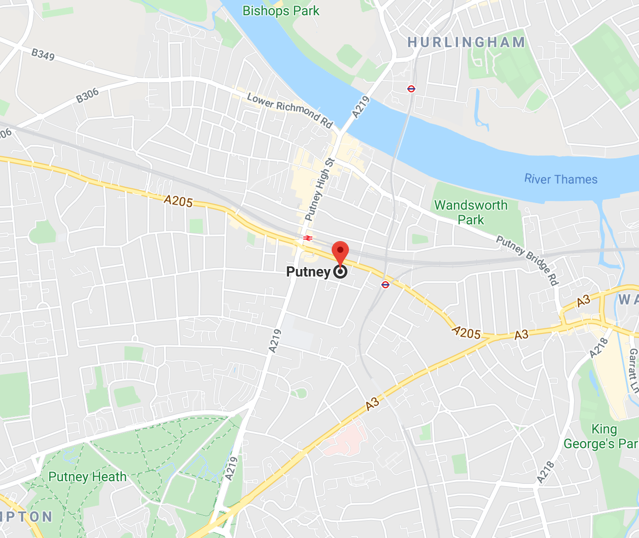 Putney SW15 London Map